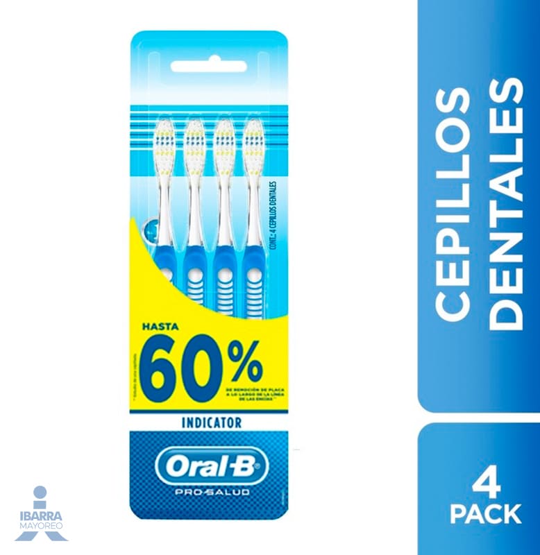 Cepillo Dental Oral B Indicator 4 pzas.
