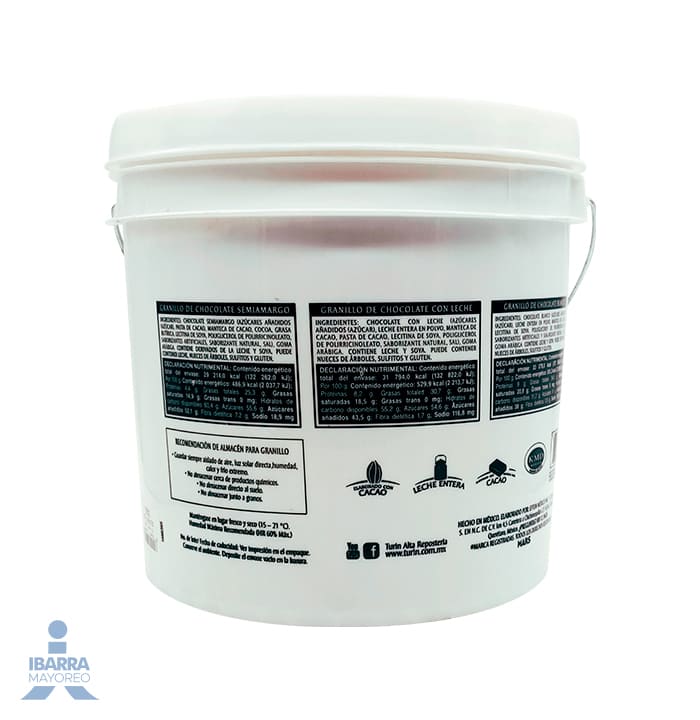 Chocolate Turin Granillo Semi Amargo 6 kg