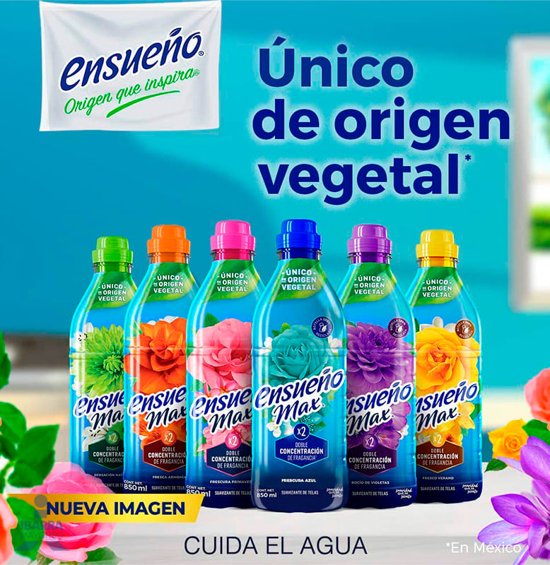 Suavizante Ensueño Max Sensación Natural 850 ml