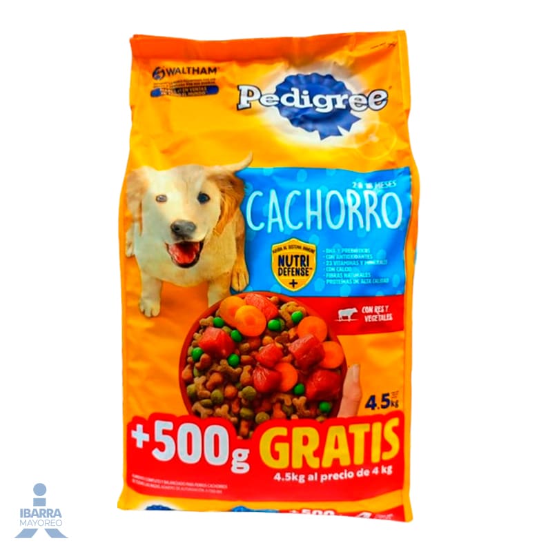 Alimento Pedigree Cachorro 4 kg + 500 g