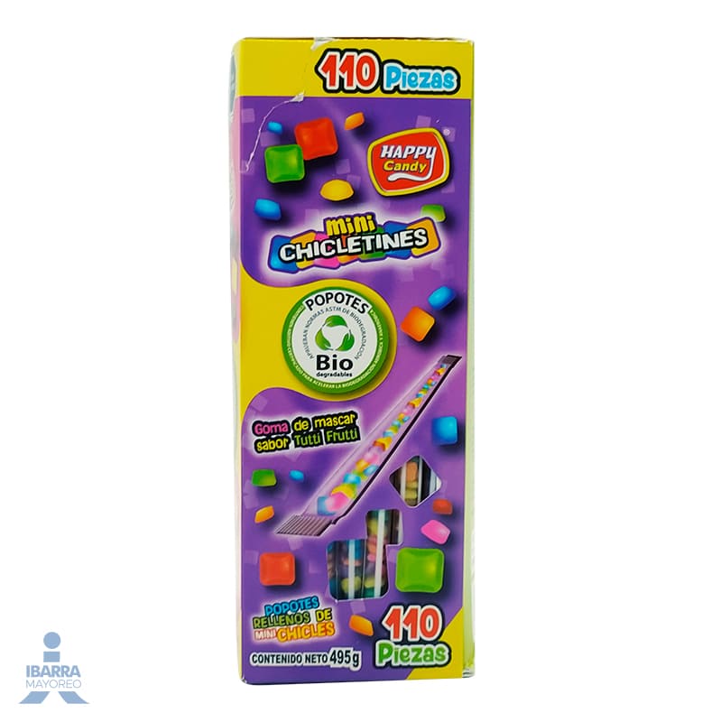 Goma de Mascar Las Delicias Chicletines Mini 110 pzas.
