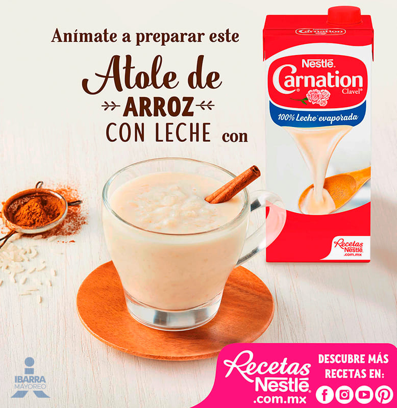 Leche evaporada Nestlé Carnation Clavel Original brick 720 g