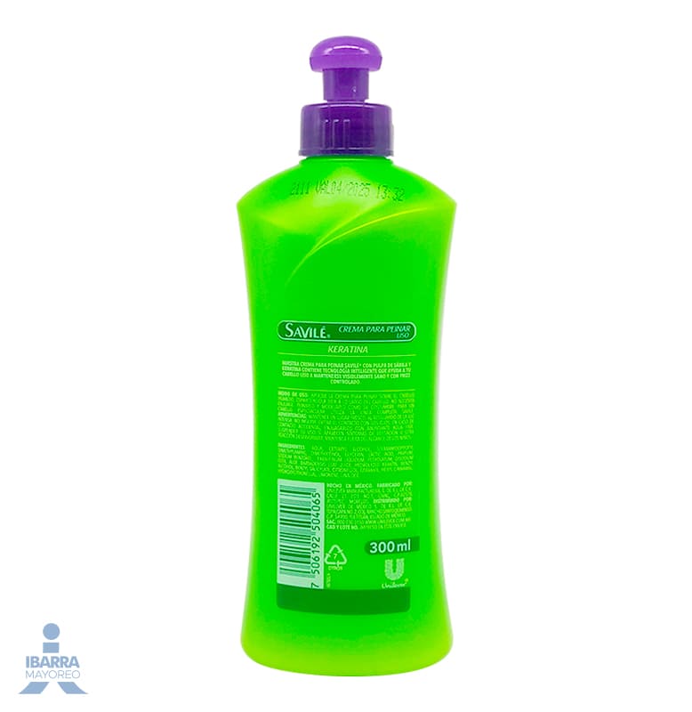Crema para peinar Savilé Liso Keratina 300 ml