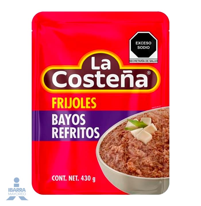 Frijol Bayo Refrito La Costeña Bolsa 430 g