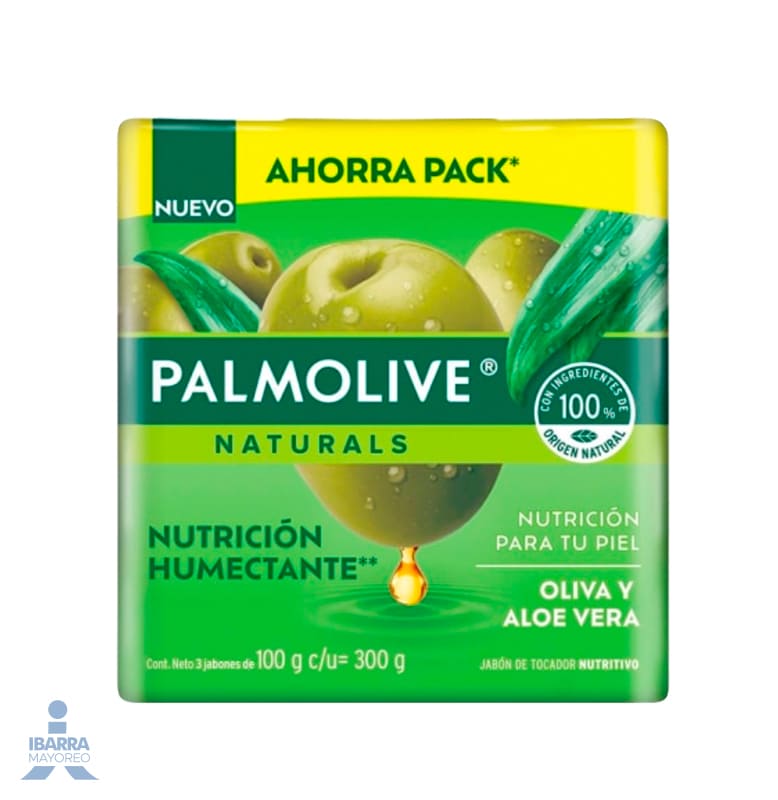 Jabón de Tocador Palmolive Naturals Aloe Oliva 3/100 g