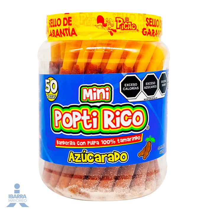 Banderilla Picao Popti Rico Azucarado Mini 50 pzas.
