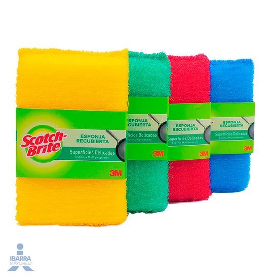 Fibra Scotch Brite Esponja Recubierta Colores