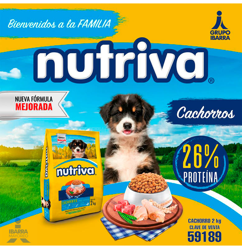 Alimento Nutriva Perro Cachorro 2 kg