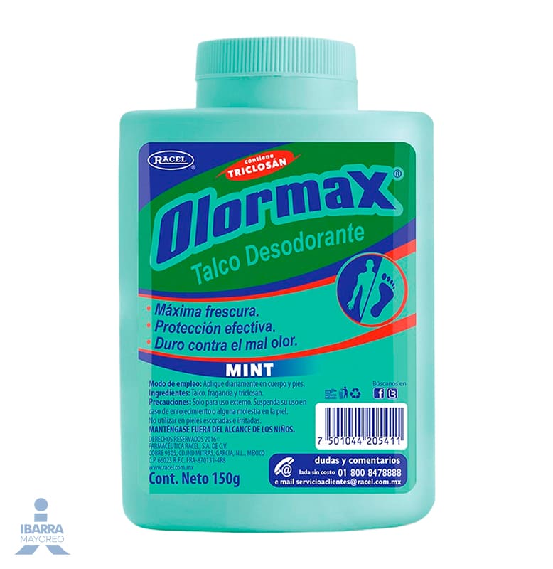 Talco Olormax Menta 150 g