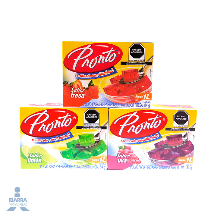 Gelatina Pronto Surtido 84 g