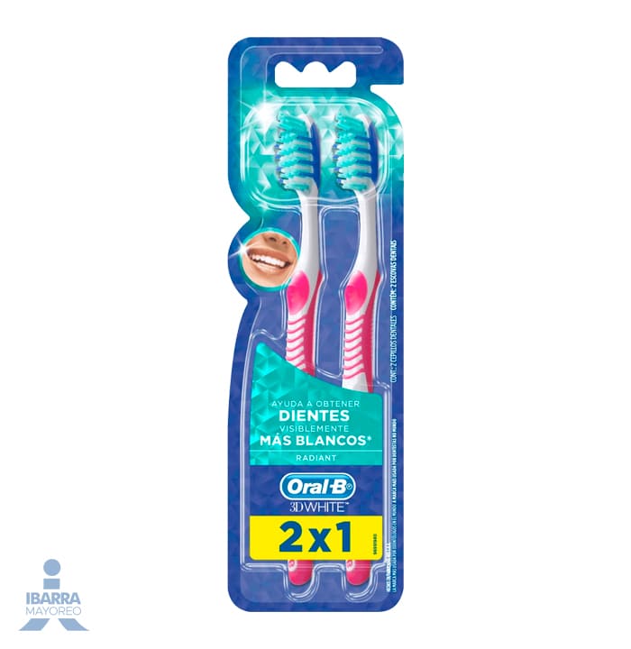 Cepillo Dental Oral B 3D White 2x1