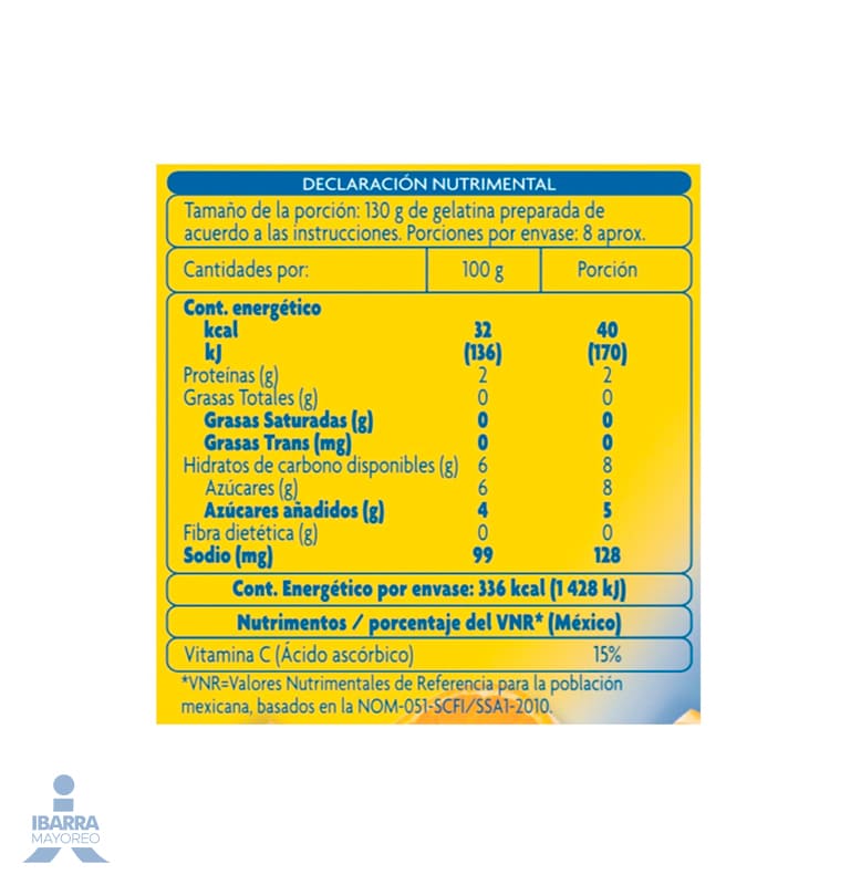 Gelatina Pronto Naranja 84 g