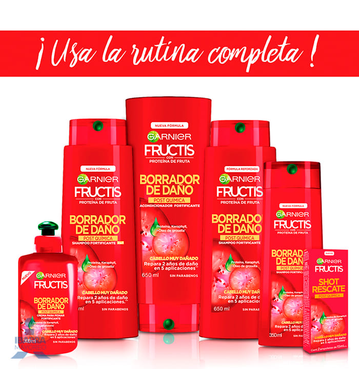 Shampoo Garnier Fructis Borrador de Daño PQ 650 ml
