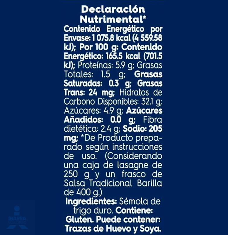 Pasta Barilla Lasagne 250 g