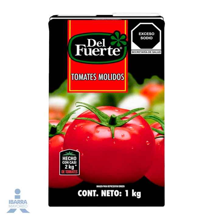 Puré de Tomate Condimentado Del Fuerte Tetrapack 1 kg