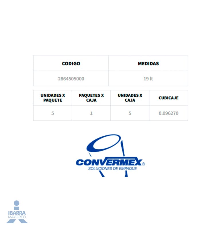 Hielera de Unicel Convermex Blanca Delgada 19 L