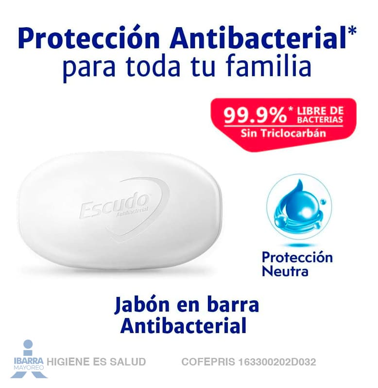 Jabón de tocador Escudo Blanco Neutro 5/110 g