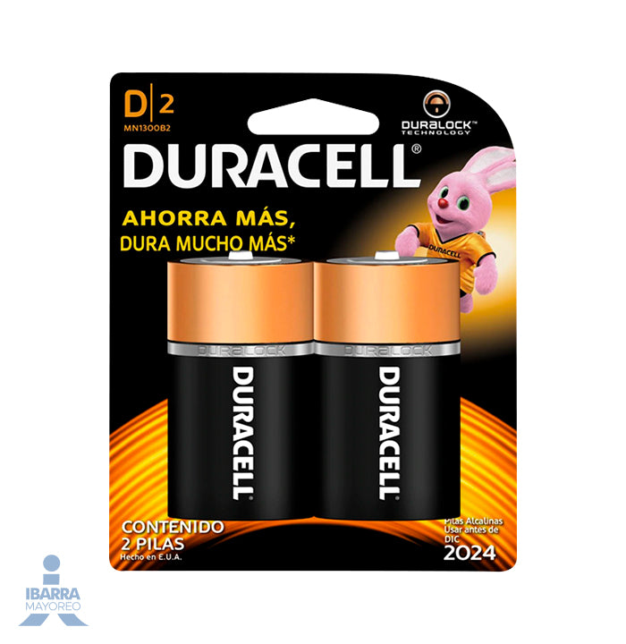 Batería Duracell D 2 pzas.