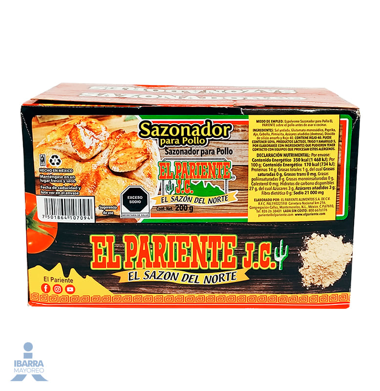 Sazonador para Pollo El Pariente 200 g