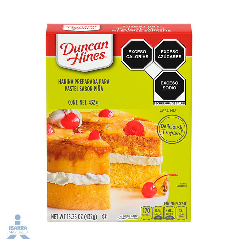 Harina Duncan Hines Piña 432 g