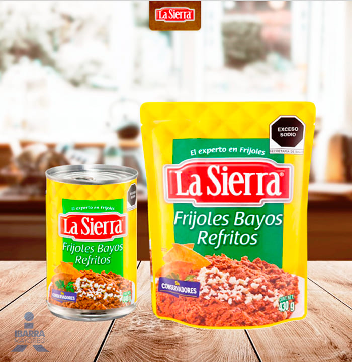 Frijol Bayo Refrito La Sierra 580 g