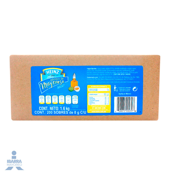 Mayonesa Aderezo Heinz 200/8 g