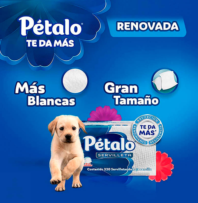 Servilleta Pétalo 220 pzas.