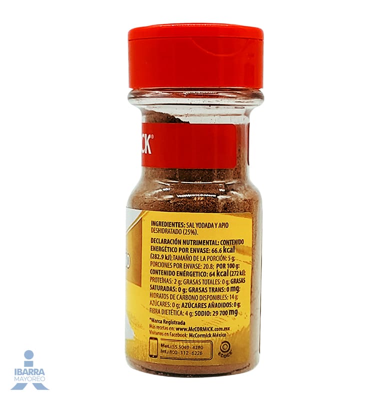 Especia Sal con Apio McCormick 104 g
