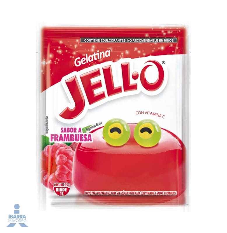 Gelatina Jell-O Frambuesa 25 g