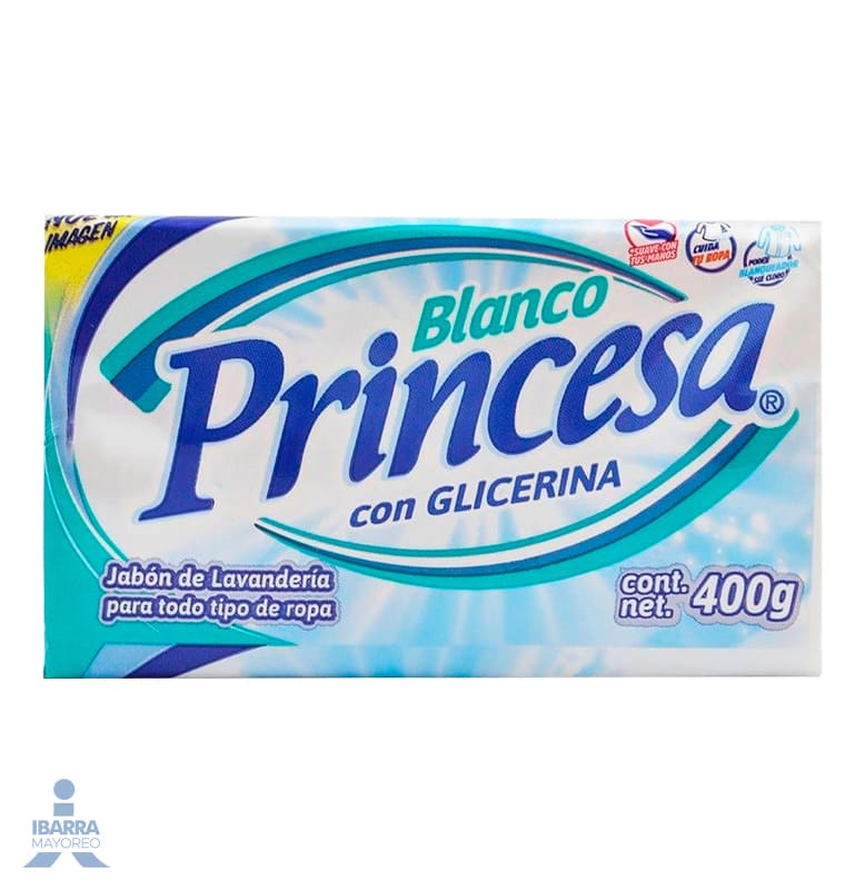 JABON PRINCESA BLANCO 400 GR.