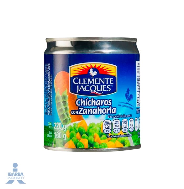Chícharo con Zanahoria Clemente Jacques 220 g