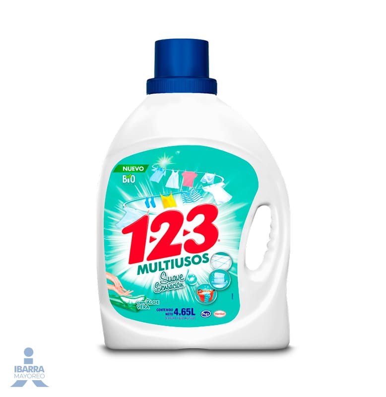 Detergente 123 Multiusos Líquido 4.65 L