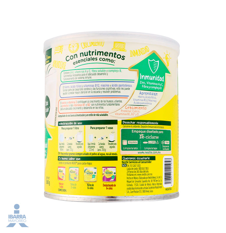 Leche Nido Forticrece Lata 360 g
