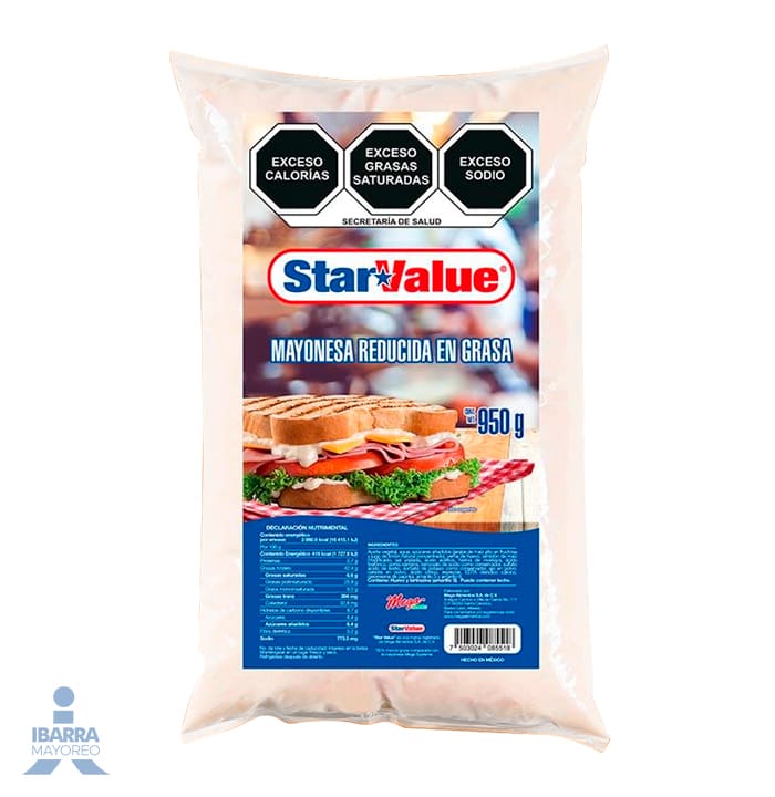 Mayonesa Star Value Reducida en Grasa 950 g