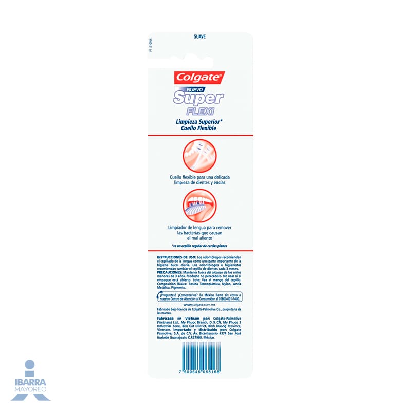 Cepillo Dental Colgate Super Flexi 3 pzas.