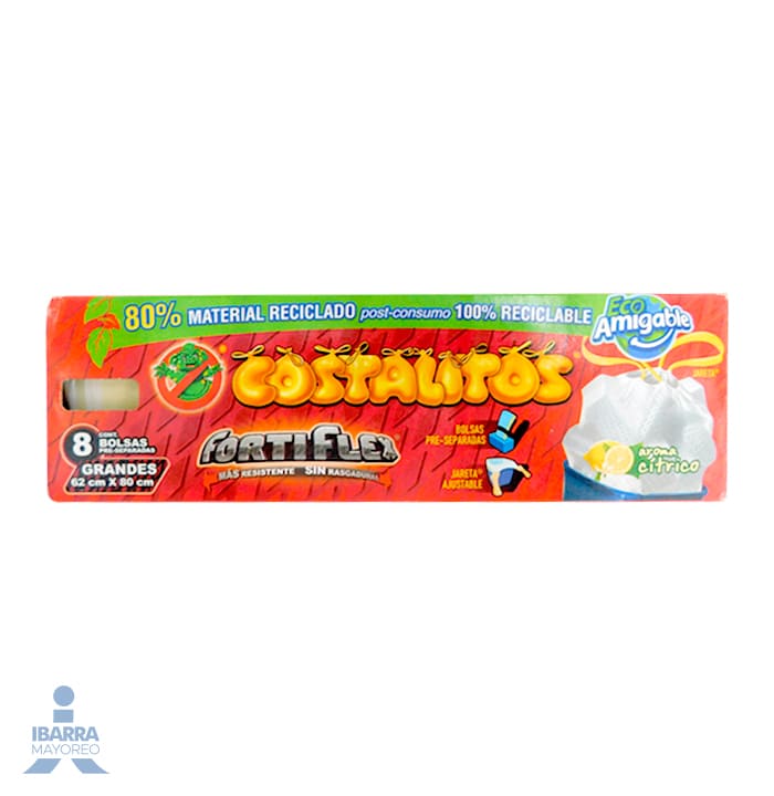 Bolsa para basura Costalitos Grande 8 pzas.
