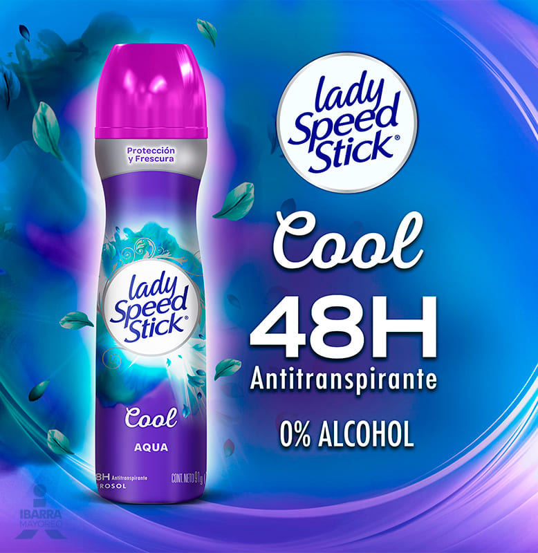 Desodorante Lady Speed Stick Cool Blue Aerosol 100 g