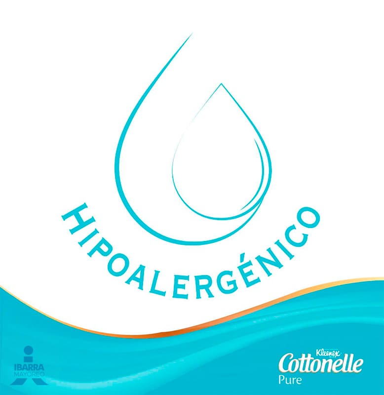 Papel Higiénico Kleenex Cottonelle Pure 180 hojas 12 rollos
