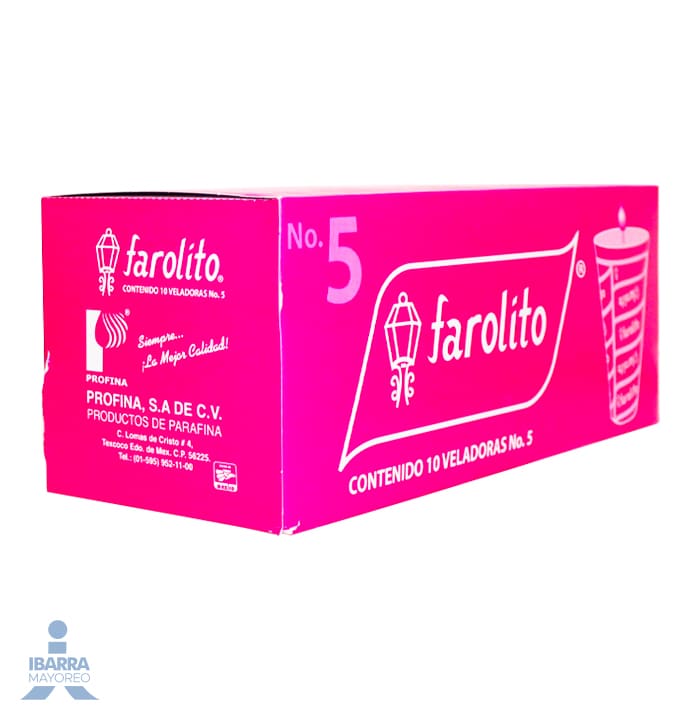 Veladora Profina Farolito no. 5