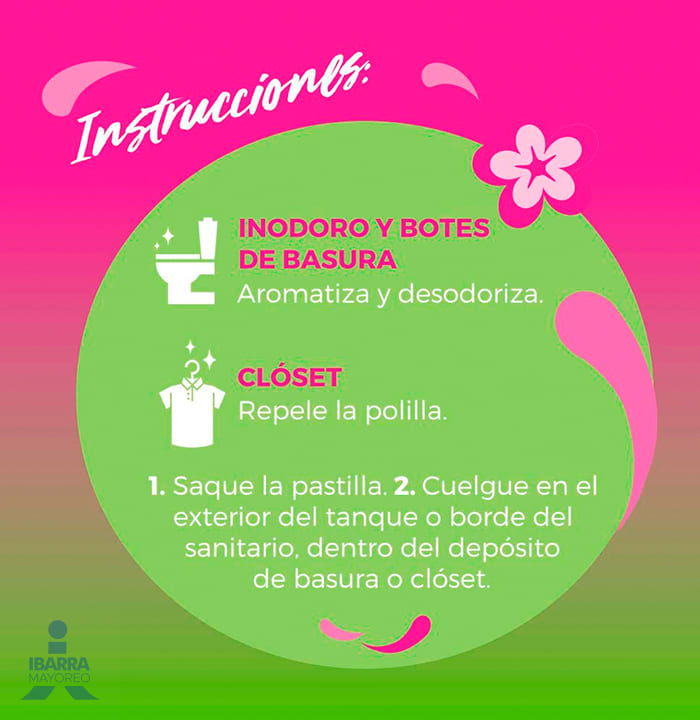 Pastilla Sanitaria Flash Floral Gancho 72 g