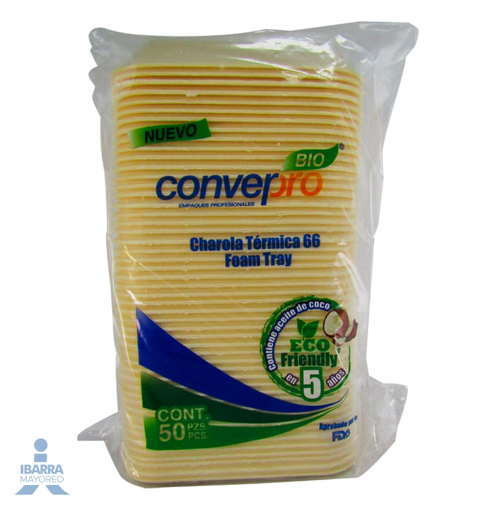 Charola Térmica Converpro Bio no. 66 50 pzas.