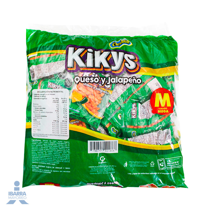 Chechitos Chechi Kikys Queso y Jalapeño Mega 24 pzas.