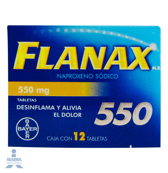 Flanax 550 mg Tabletas 12 pzas.