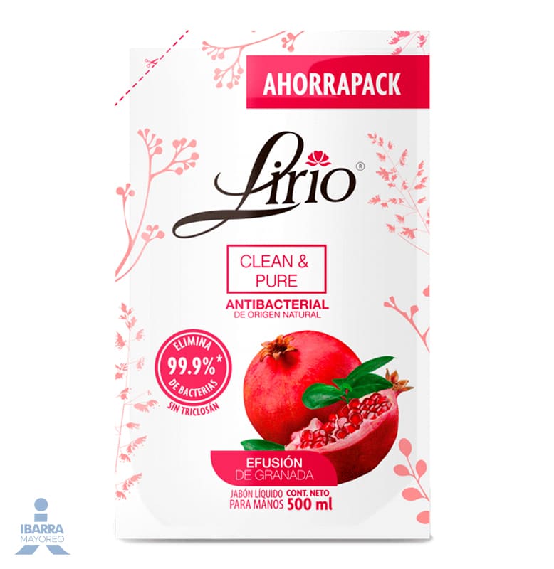 Jabón Líquido Lirio para Manos Granada Pouch 500 ml