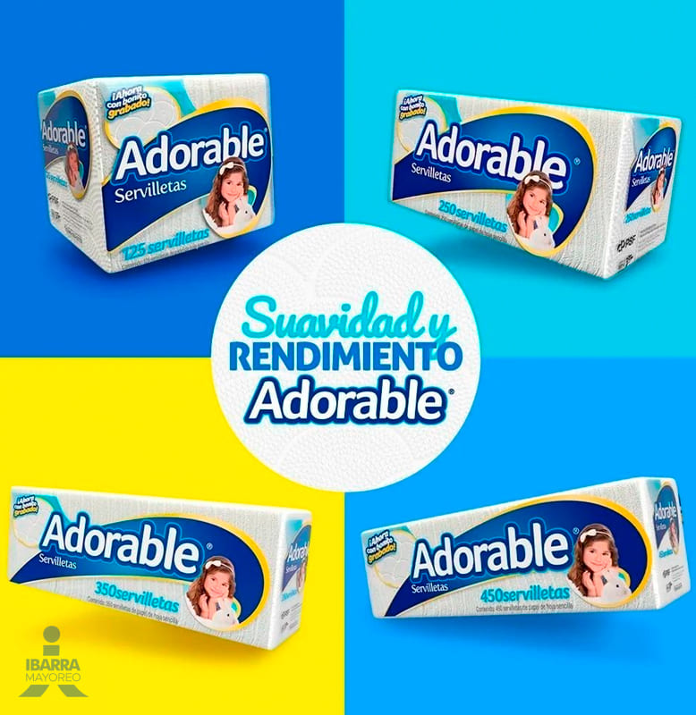 Servilleta Adorable 450 pzas.