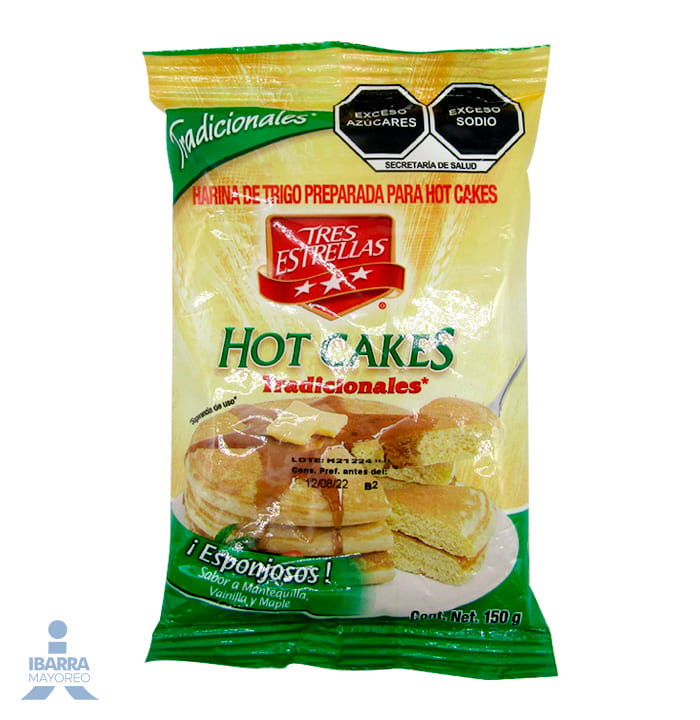 Harina para Hot Cakes Tres Estrellas 150 g
