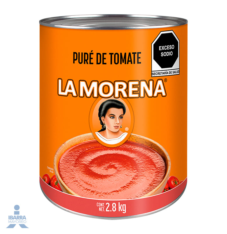 PURE DE TOMATE LA MORENA 2.8 KG.