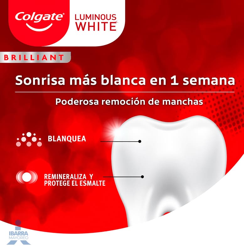 Crema Dental Colgate Luminous White 22 ml