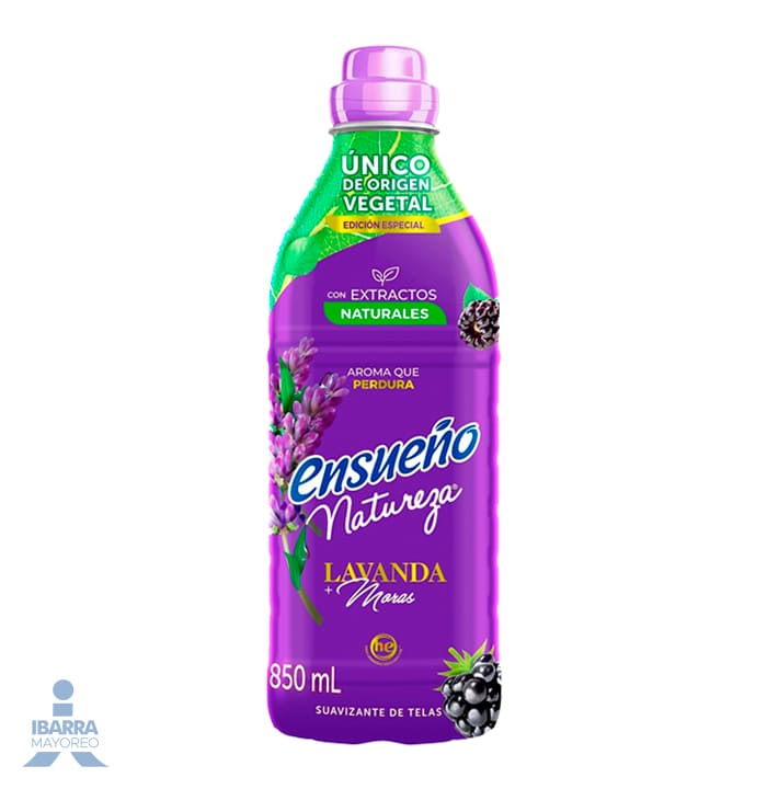 Suavizante Ensueño Natureza Lavanda Moras 850 ml