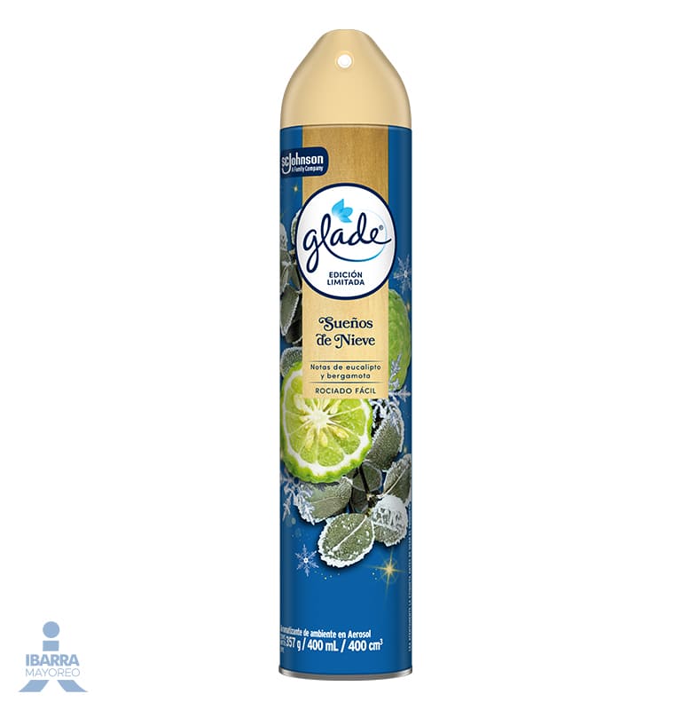 Aromatizante Glade Sueños de Nieve Aerosol 400 ml